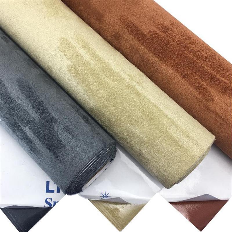 Premium Self-Adhesive Suede Fabric Car Interior Vinyl Wrap for Door Panels Dashboard Armrest DIY Car Interior Modification Furniture Decor