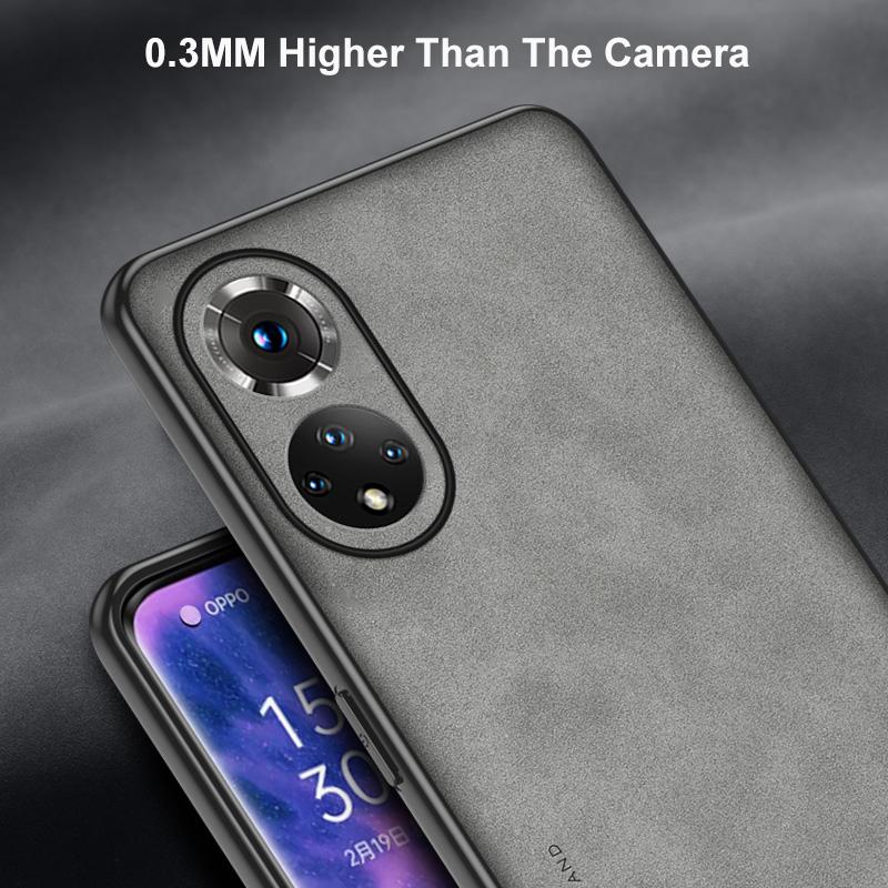 For Honor 50 Case Luxury PU Leather Phone Case For Honor 50 Honor50 Back Cover Matte Silicone Shockproof Full Protection Coque