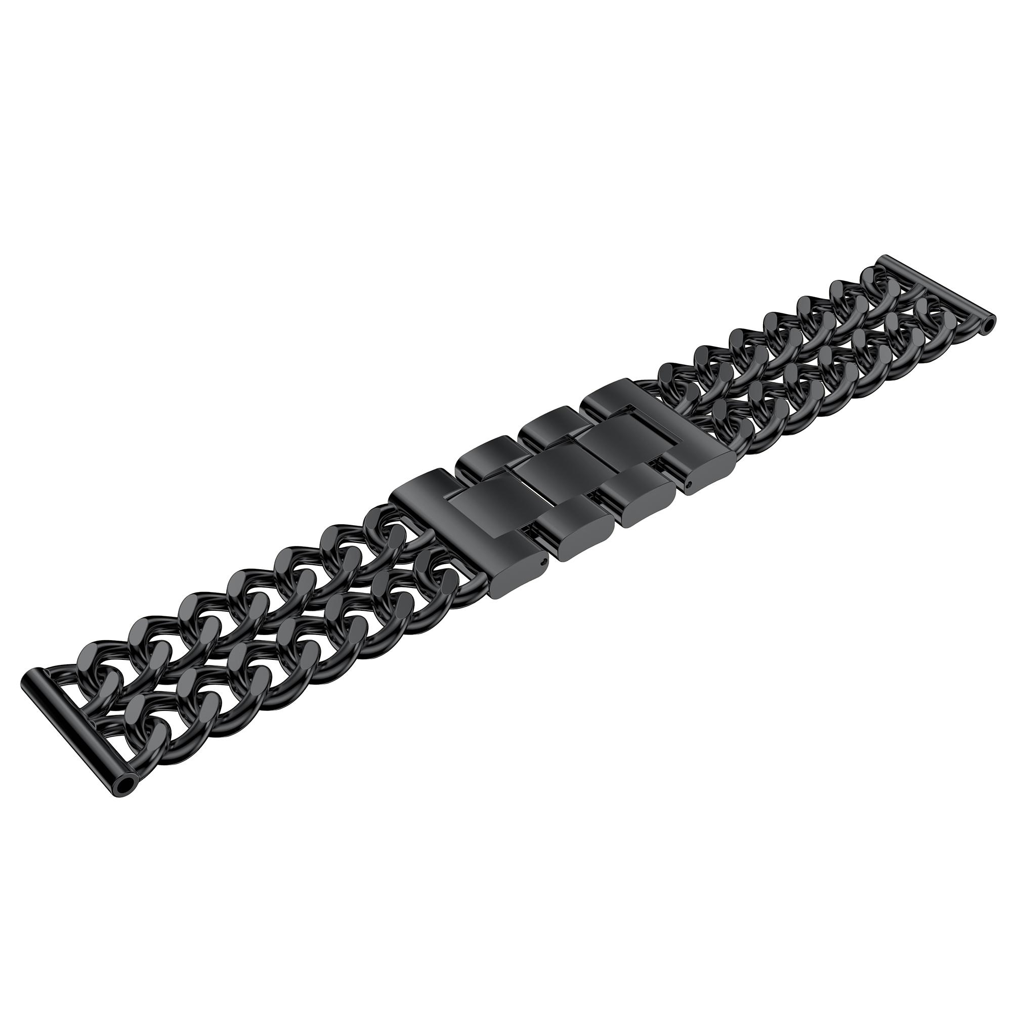 

Cowboy Chain Watch Strap Replacment for Samsung Galaxy Watch 46mm,Width: 22mm Silver