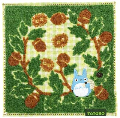 Marushin Mini Studio Ghibli Nachbarwald Eichel 23 x 23cm Handtuch, "Mein Totoro" Favorit, Grün, 100% Baumwolle, Design, 1045006300,