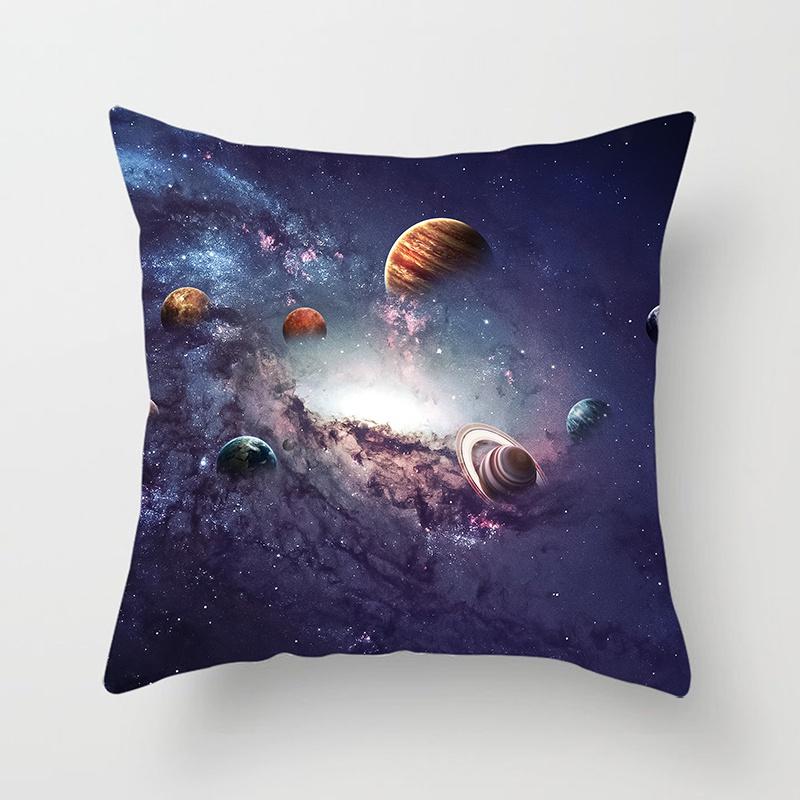 Starry Sky Landscape Planet Series printed pillowcase sofa seat cushion cover future sense home decoration embrace