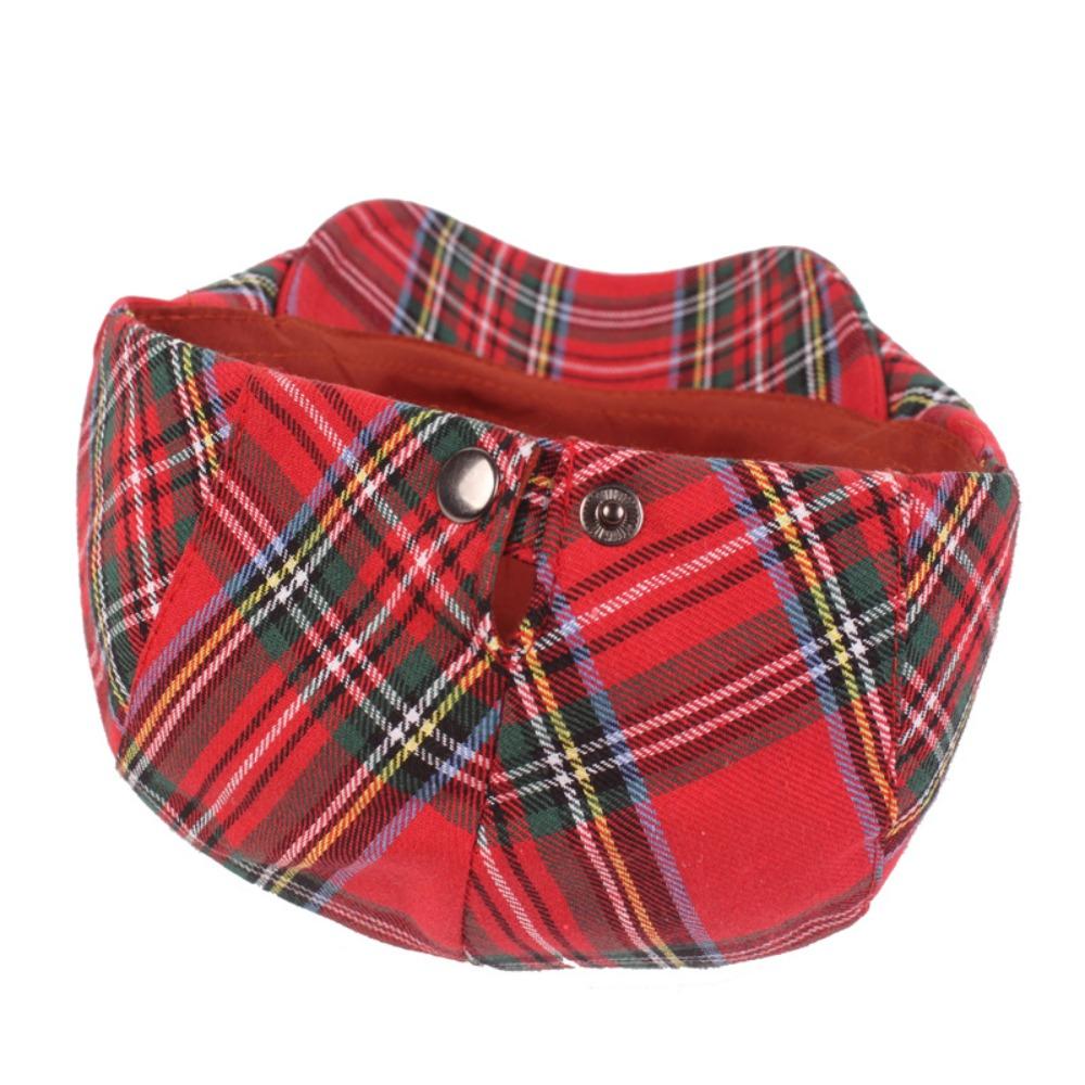 Retro Plaid Beret Cap Short Brim Cloth Painter Cap Casual British Forward Hat Party
