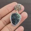 Natural Shattukite Gemstone 925 Sterling Silver Jewelry Designer Pendant 1.85" AJP-2179