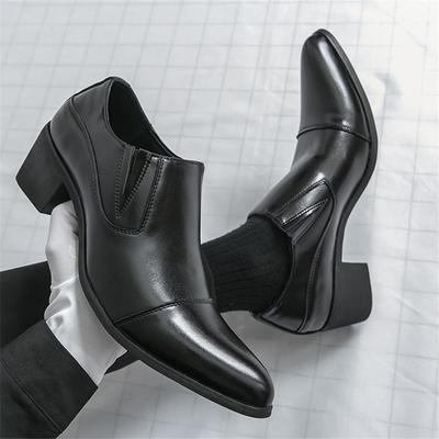 Luxusmarke Designer Lackleder Aufzug Kubanische Schuhe Für Männer Spitze Slip-On Loafer Hochzeitskleid Ball Formelle Schuhe
