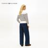 Tommy Hilfiger Women's Striped Mock Neck Knit Top