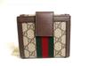 Authentic GUCCI Brown Leather Bifold Wallet Ophidia GG French Flap Wallet #a499  Open Box