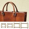 Detachable Clasp Leather Craft Strap Connector Rectangle Rings Buckle Screw Rings Buckle Bag Loop