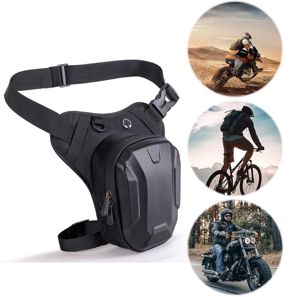 Motorcycle Leg Bag Waterproof Outdoor Thigh Bag with Multi Pockets Drop Leg Pack Motorcycle Chest Bag for Cycling Hiking Camping