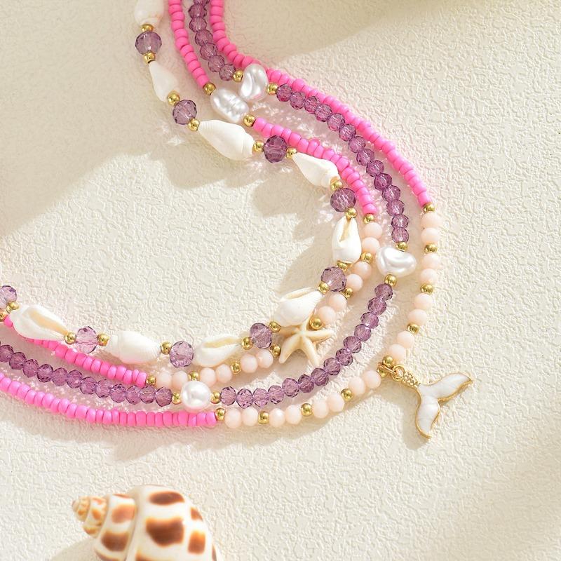 Shell Necklace Jewelry Accessories Niche High-end Light Luxury Rice Bead Clavicle Chain Women's Necklace Jewelry