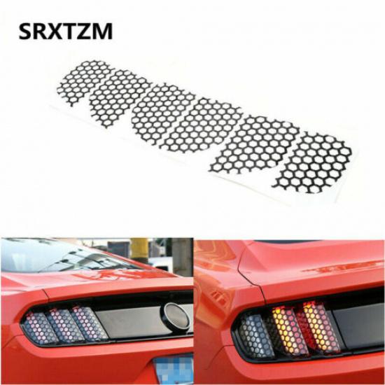6pcs Rear Tail Light Sports Style Stickers Cover Trim For Ford Mustang 15-19