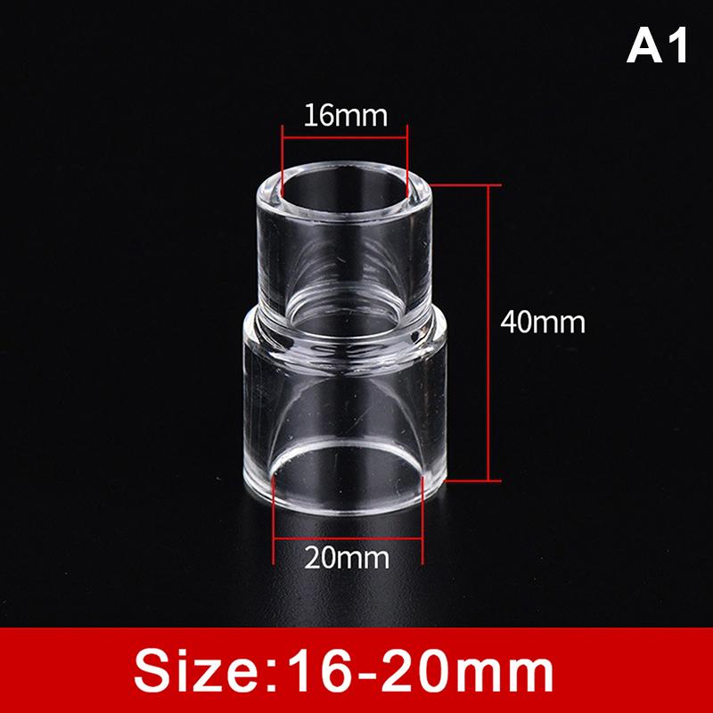 Clear Acrylic Pipe Variable Diameter Direct Connectors Water Tube Fittings Aquarium Fish Tank Garden Irrigation Accessories