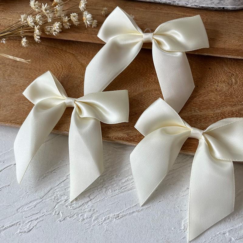 2.5cm Wide Handmade Ribbon Bow Knot for DIY Clothing & Hair Accessories, Card Holders, and Decorations