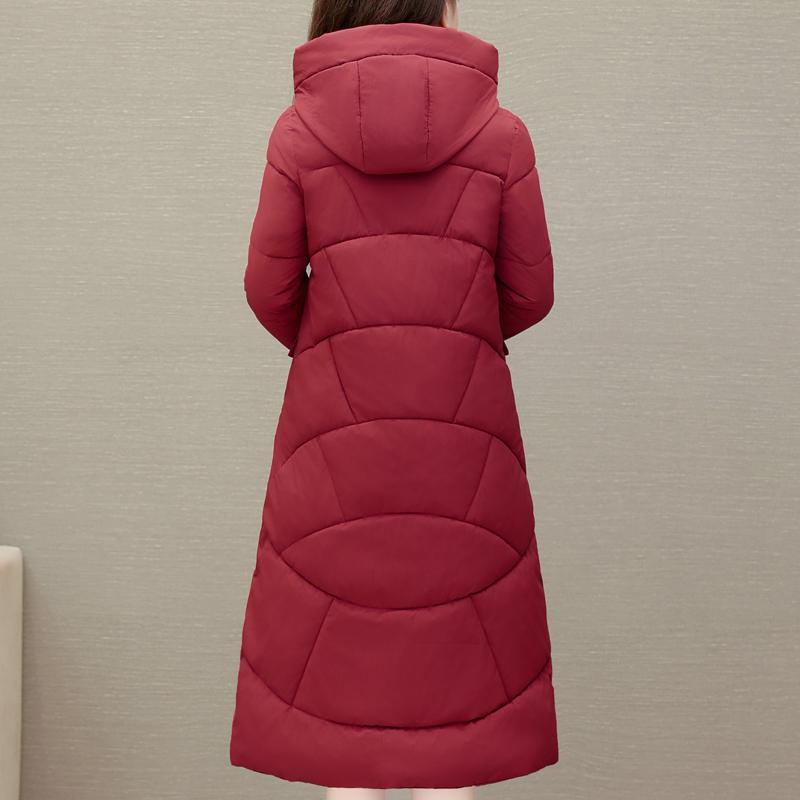 Winter Coat Female Long Parkas Hooded Elegant Thick Warm Jacket Winter Clothes High Quality