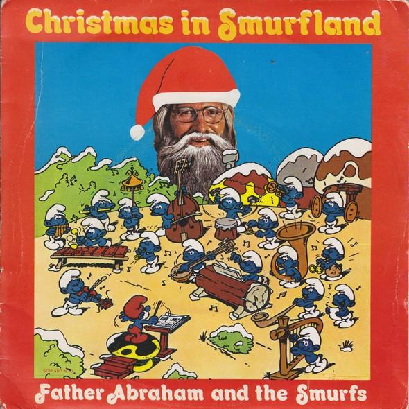 7inch Record VADER ABRAHAM  THE SMURFS  Christmas In Smurfland FR13819 Decca 1978 UK Pop Used