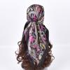 High Quality Silk Scarves Women Square Satin Hijab Scarf Plain Handkerchief Shawls Wraps Head Female Headband Islamic Bandanna