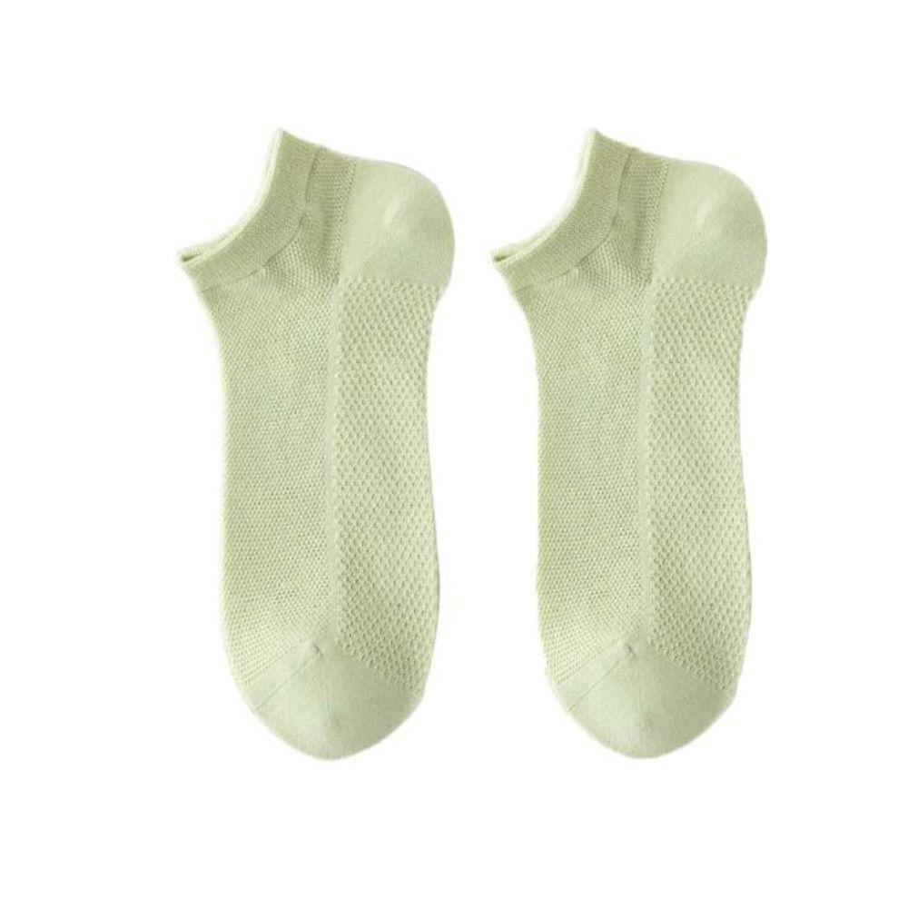 Thin Short Running Socks Solid Color Sports Boat Socks Soft Summer Mesh Socks  Women