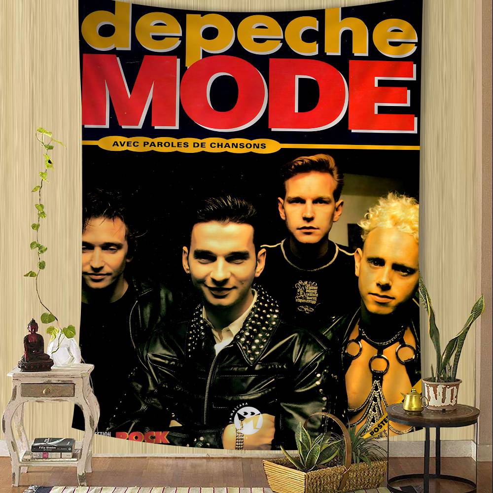 Band Rock D-Depeche M-Mode Şarkıcı Renkli Duvar Halısı Bohem Duvar Halıları Mandala Duvar Sanatı Dekor