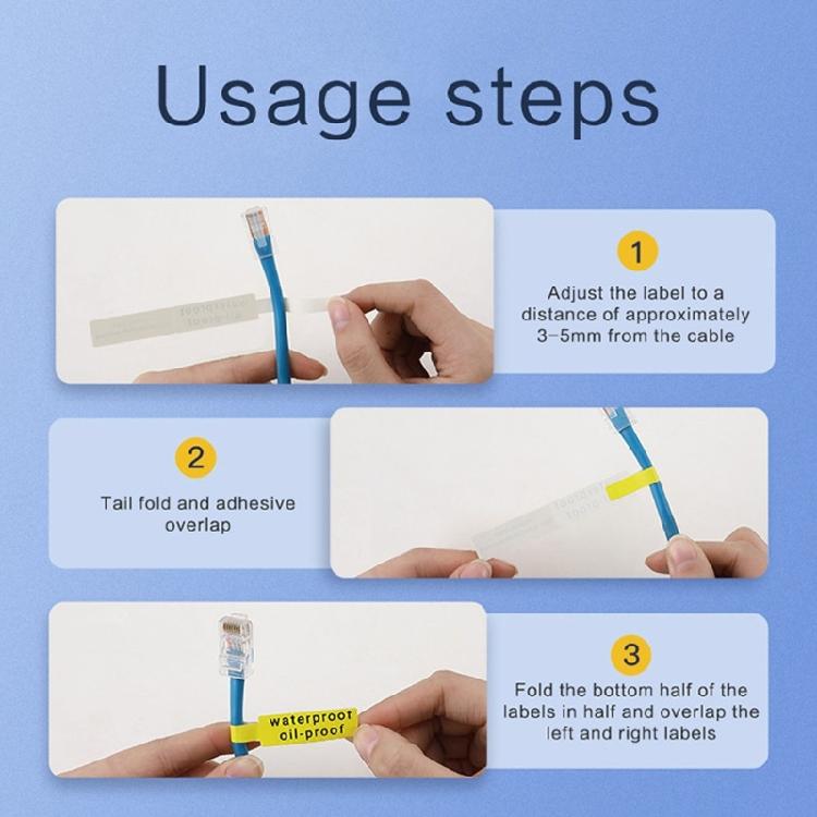 Printable Thermal Labels Adhesive Paper Label Waterproof Oil Proof Cable Labelling Sticker For Office School Hospital