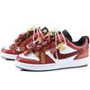 Nike Court Borough Slip Resistant Abrasion Resistant Low Top Skateboard Shoes GS Wedding Red BQ5448-115(Team349-S-BOX)
