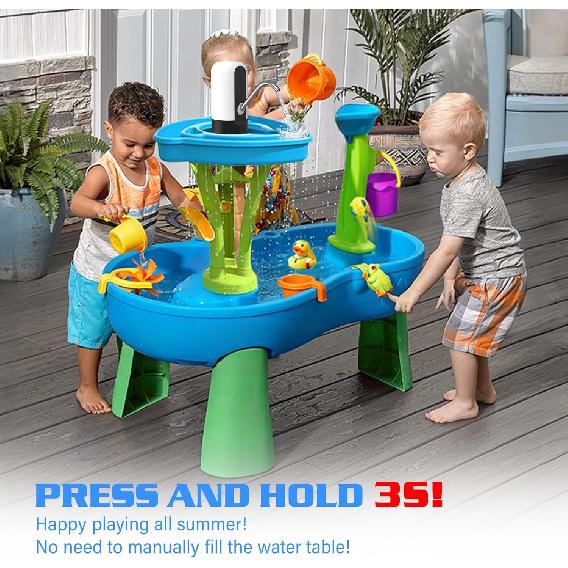 GetKen 5 Gallon Water Table Pump Rechargeable, Water Dispenser for 5 Gallon Bottle Bottom Loading, Portable USB Charging Automatic Drinking Mini