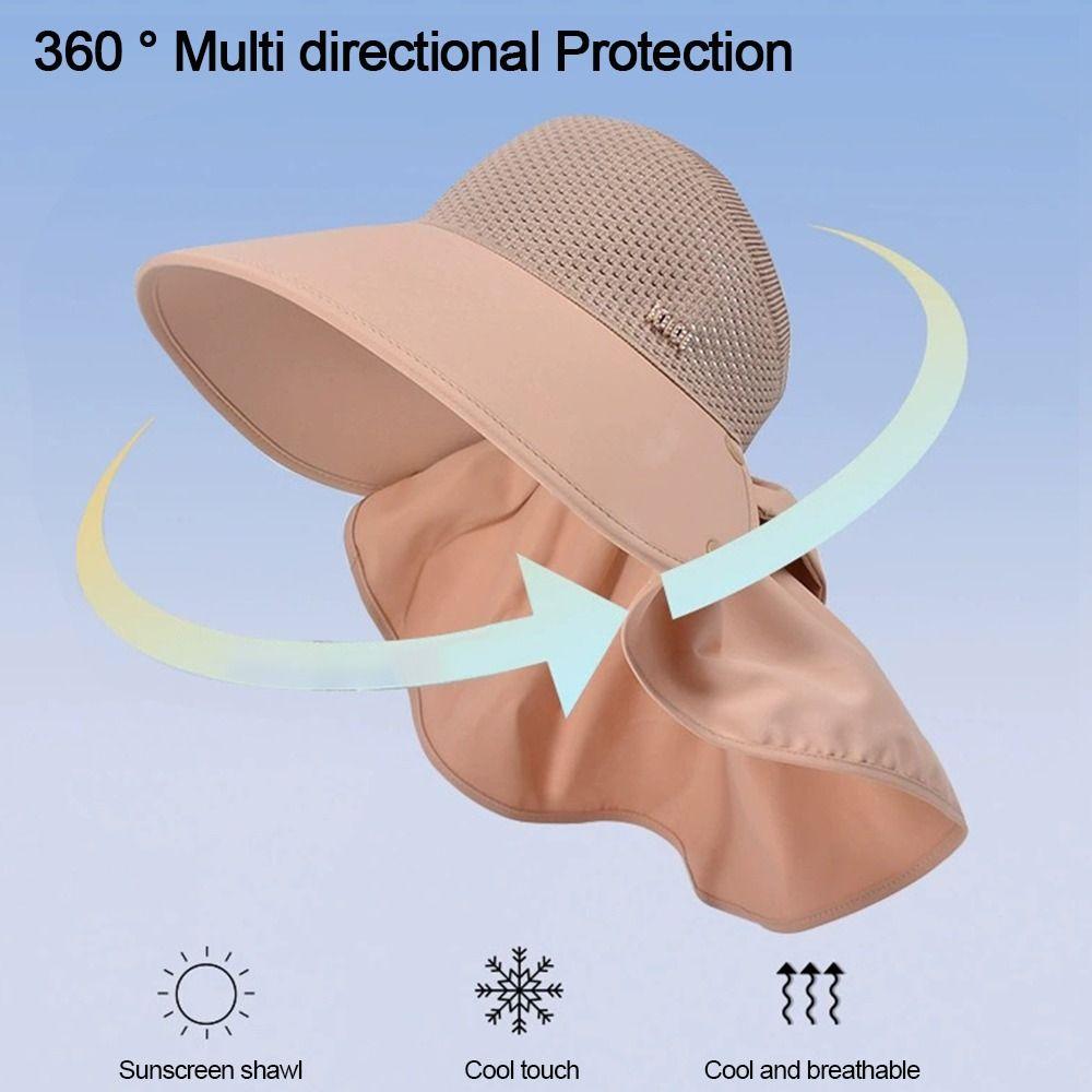 Breathable Beach Cap UV Protection Fishing Hats Summer Sun Hat for Women for Outdoor Activities