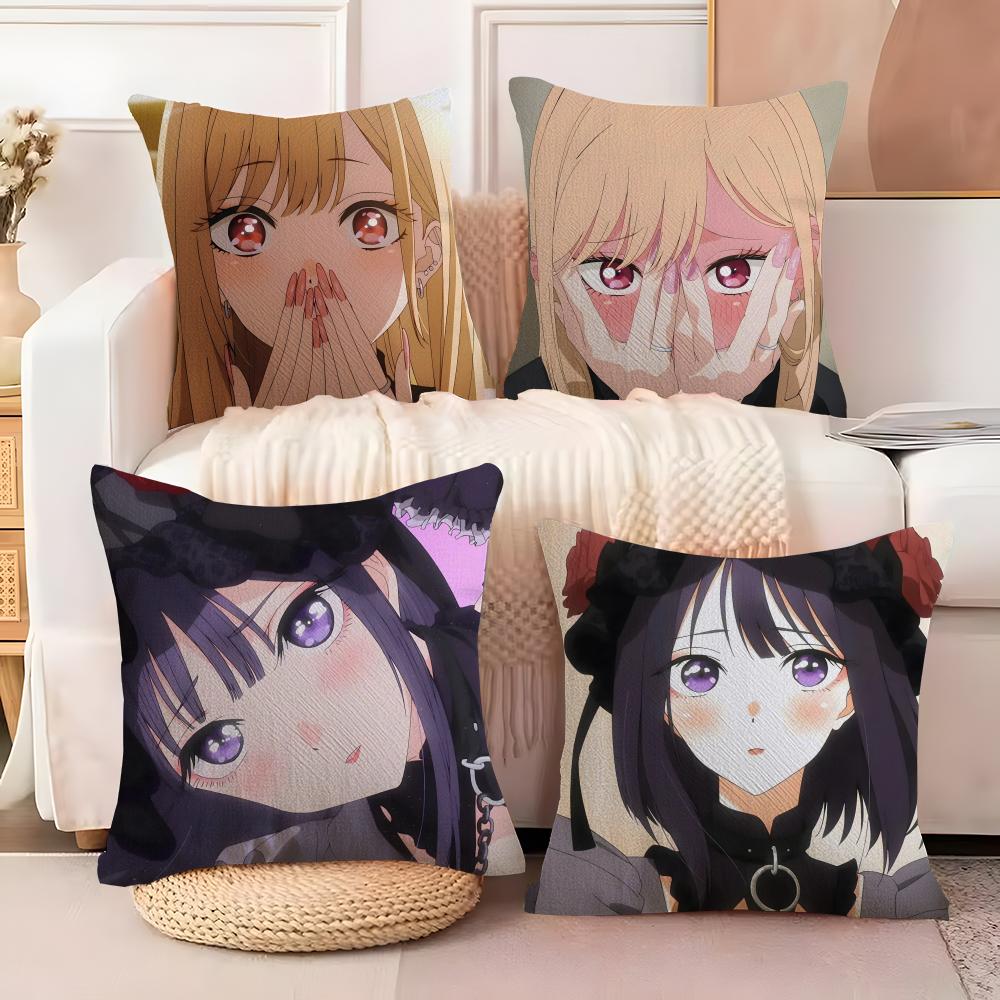 Marin Kitagawa Anime Kissenbezug Seidig Elegant Komfort Sofa Bett Unsichtbarer Reißverschluss