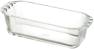 Plat à gratin de cuisine BUONO en verre résistant à la chaleur de 850 ml fabriqué au Japon HPND-85-BK