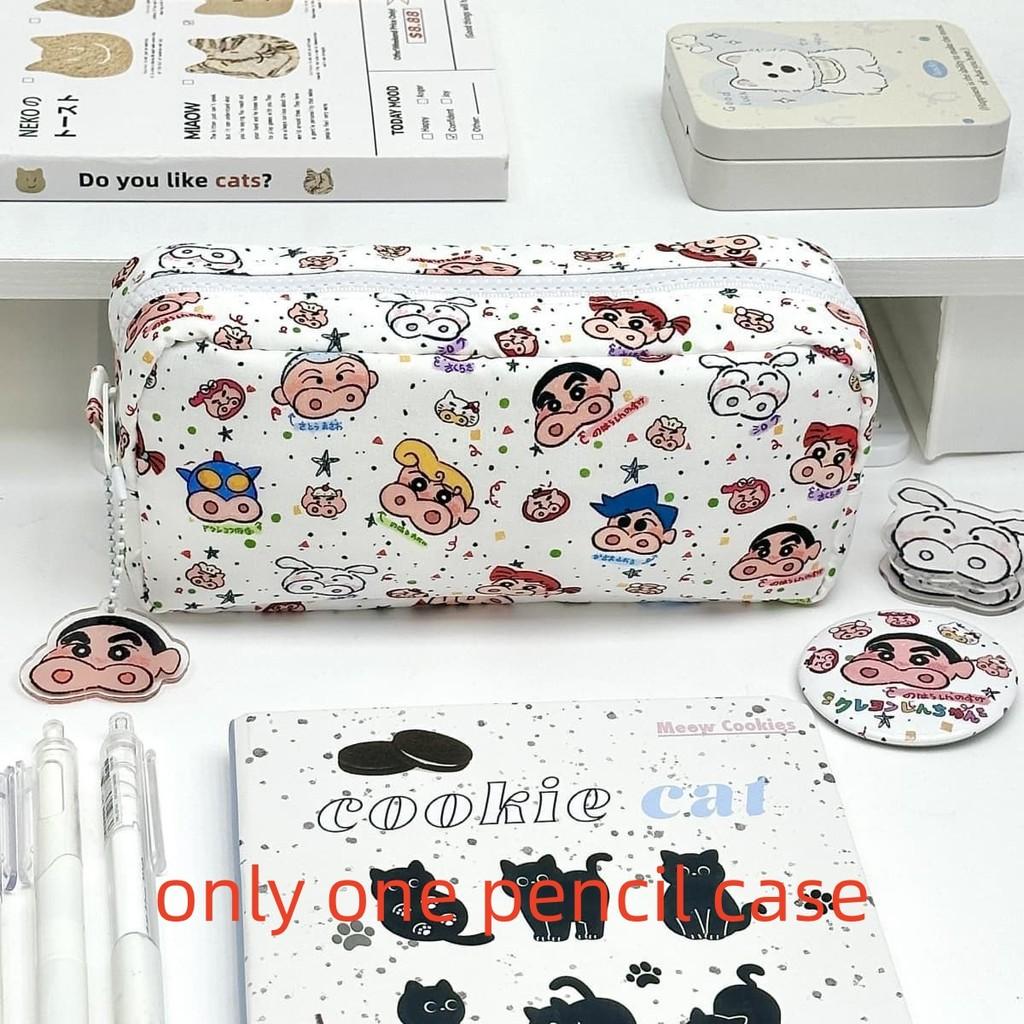 Hellokitty Canvas Pencil Case With Large Capacity For School And Office Use
