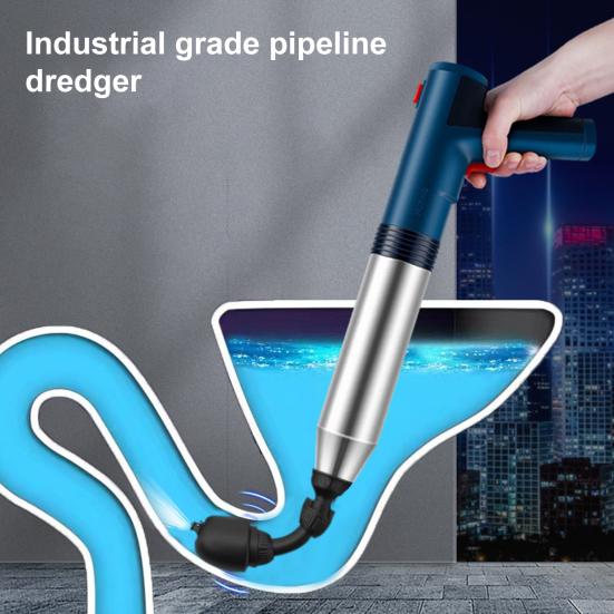 Electric Toilet Plunger Unclogger Safe Efficient One Shot Unclogger Bathroom Kitchen Pipes High