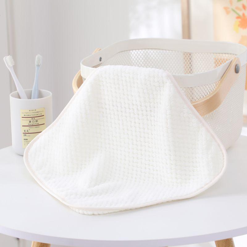 

Подвесное быстросохнущее полотенце для рук, кухонное впитывающее воду, ткань для очистки волос, маленький квадратный носовой платок, полотенце, инструменты для сушки и чистки белый