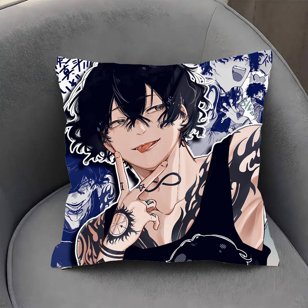 Yamato Endo Anime WIND B-BREAKER Pillow Case Fashion Square Pillowcase Bedroom Sofa Room Ins Decoration Leisure