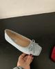 Scarpe basse con fiocco alla francese scarpe da donna rosse scarpe basse singole scarpe da ballo primavera ed estate nuove scarpe da donna scarpe con suola morbida