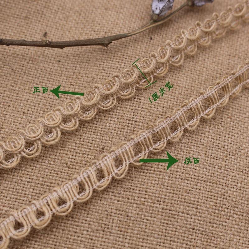 Ретро пеньковая и хлопковая кружевная декоративная веревка для поделок своими руками