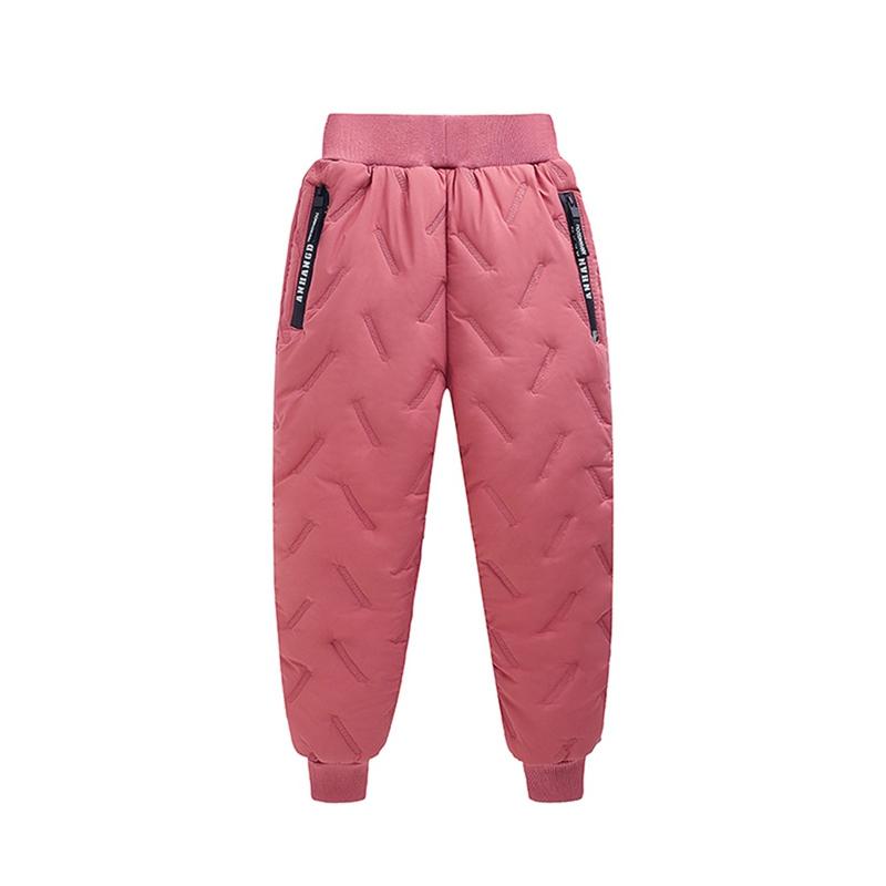 Mädchen Winter Warm Mode Kaschmir Baumwolle Hosen für Jungen im Alter von 3-12 Jahren Kinder Lässig Wasserdicht Verdicken Sweatpants Kinderkleidung