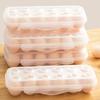 12/18 Grids Egg Storage Box with Lid Fridge Organizer Refrigerator Egg Drop Rack Household Kitchen Egg Tray