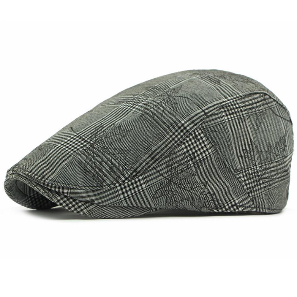 HT4815 Mens Berets Women Vintage Plaid Artist Painter Beret Hat Spring Autumn Caps Adjustable Ivy Flat Cap Male Female Beret Cap