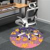 1pc Stars Clouds Office Round Area Rug, Indoor Mat Suitable For Office, Under Office Chairs Bedroom Living Room Home Decor, Room Deco