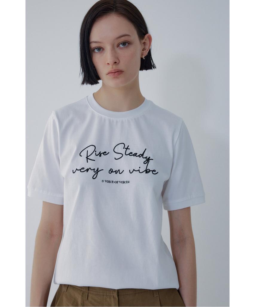 Bobeu Lettering Embroidery Ringer T-Shirt_White 7156240003