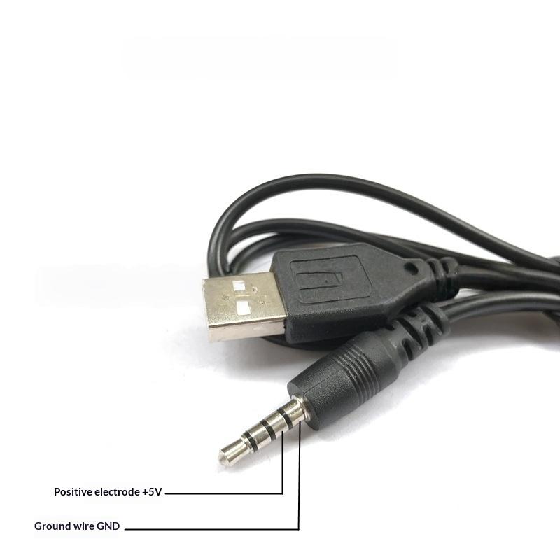 3,5-mm-Klinke Schnellladekabel Tragbares austauschbares Kabel für Vnetphone V6/V4 PRO FBIM Motorradhelm