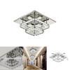 Elegant Square Crystal Led Ceiling Light Modern Minimalist Design For Living Room