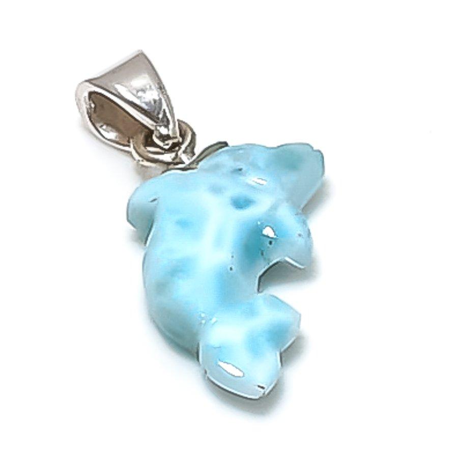 

Натуральный Ларимар Драгоценный камень Ручная работа 925 Стерлинговое серебро Ювелирная подвеска 0,79 e7M25