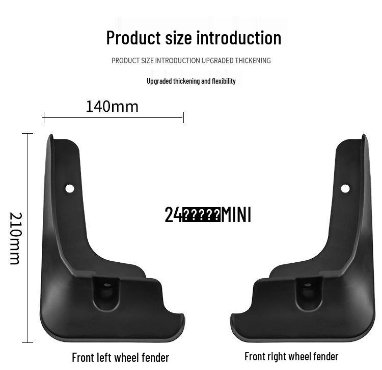 2024 Wuling Hongguang Mini Car Gen 3 Front & Rear Tire Mudguard Skin Modifier