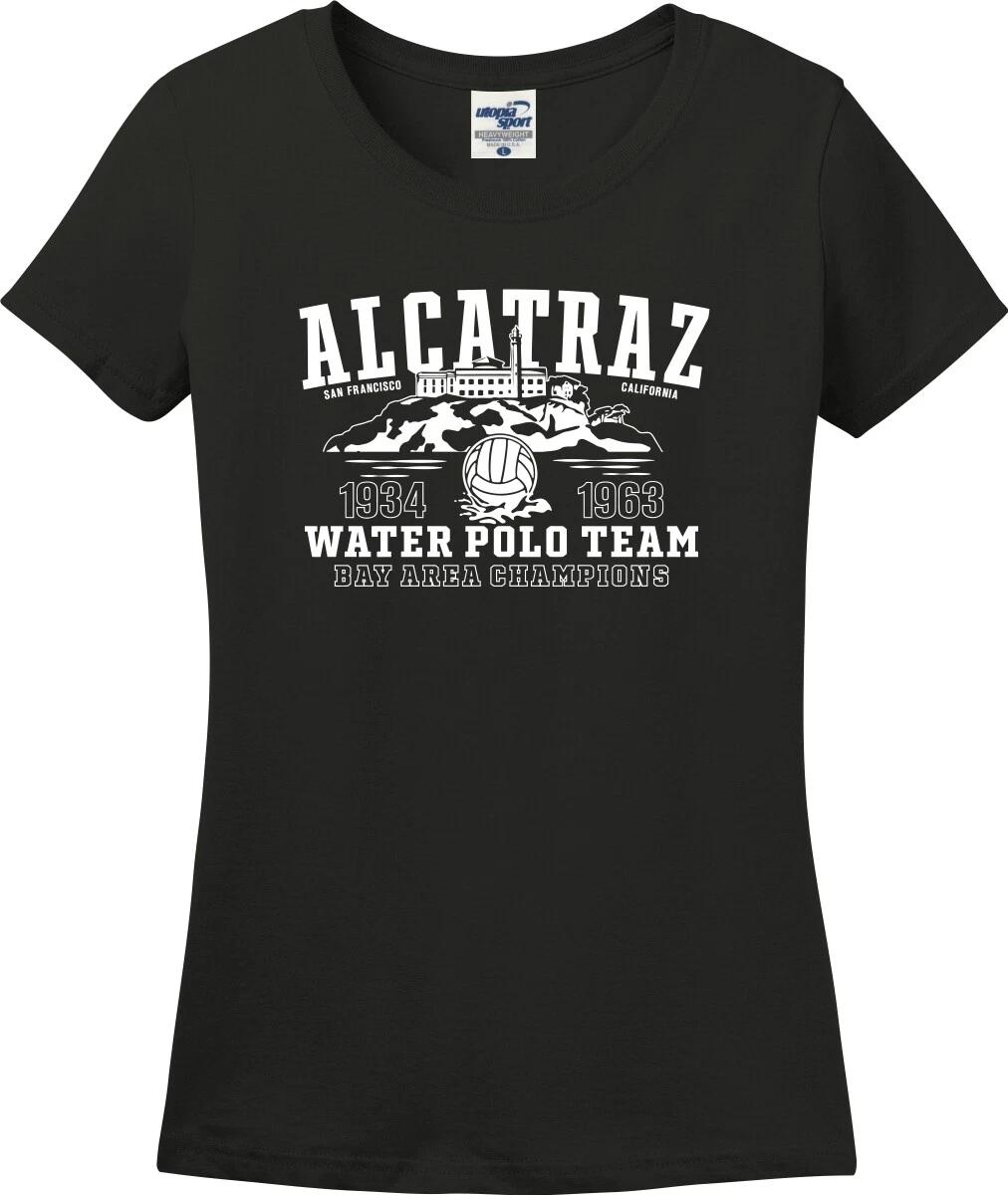 Alcatraz Water Polo Team Funny Missy Fit Ladies T-Shirt (S-3X) XS