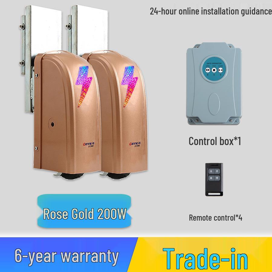 Automatic Double Swing Door Opener with Remote Control and Smart App Integration for Villas