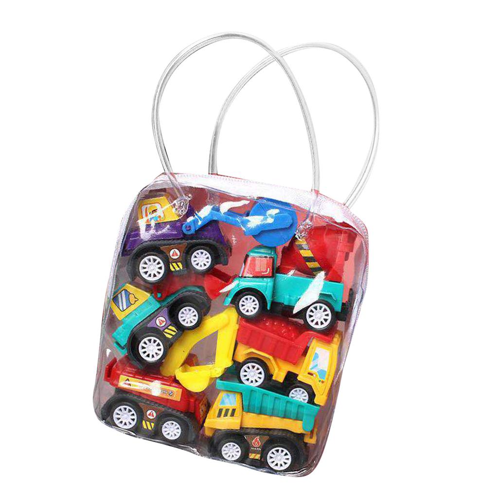 6PCS Pull Back Toy Car Kit Enamelled Anti Shock Pull Back Toy Play Set for Kids Toddlers Children Shop Truck