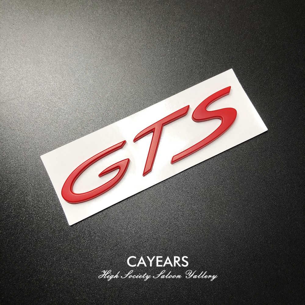 Cayears GTS GT1234 RS ABS Kunststoffen Sticker Badge Decals Racing Embleem Geschikt Na 2012 Voor Porsche Auto Carrosserie Achterklep