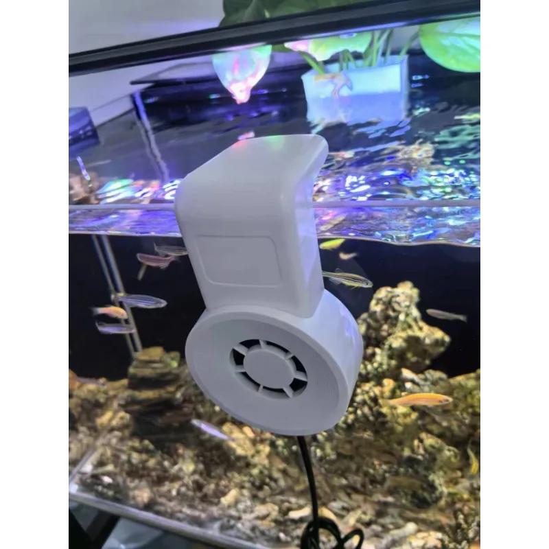 USB Aquarium Cooling Fan, Mini Silent External Fish Tank Temperature Control System, Reptile Terrarium Thermostat Management