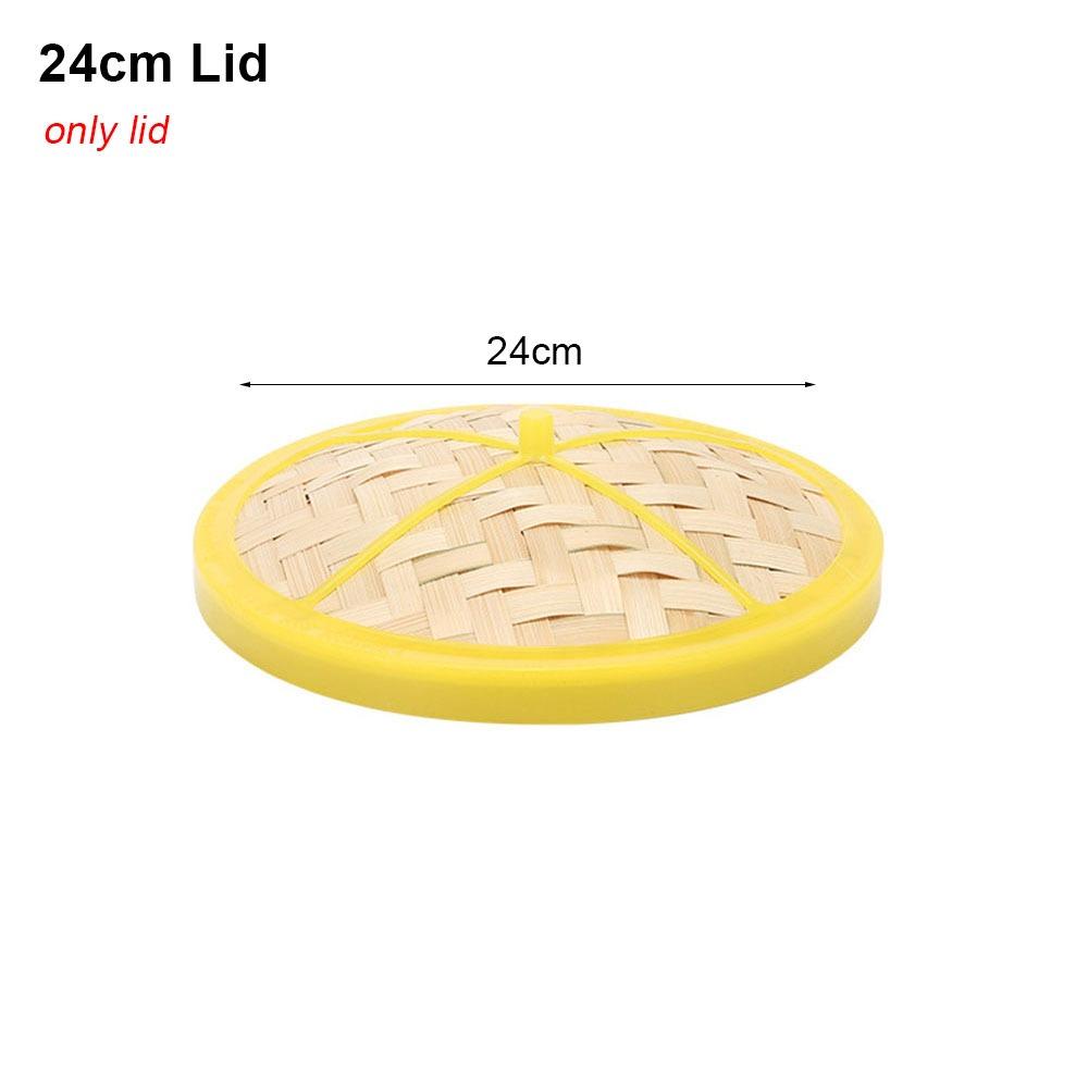 1Pcs With Lid Steamer Basket Handmade Kitchen Cookware Durable Bamboo Steamer  Chinese Food Making