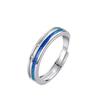 Starry Sky Couple Rings Set Sterling Adjustable Geometric Design Romantic Gift Her Him
