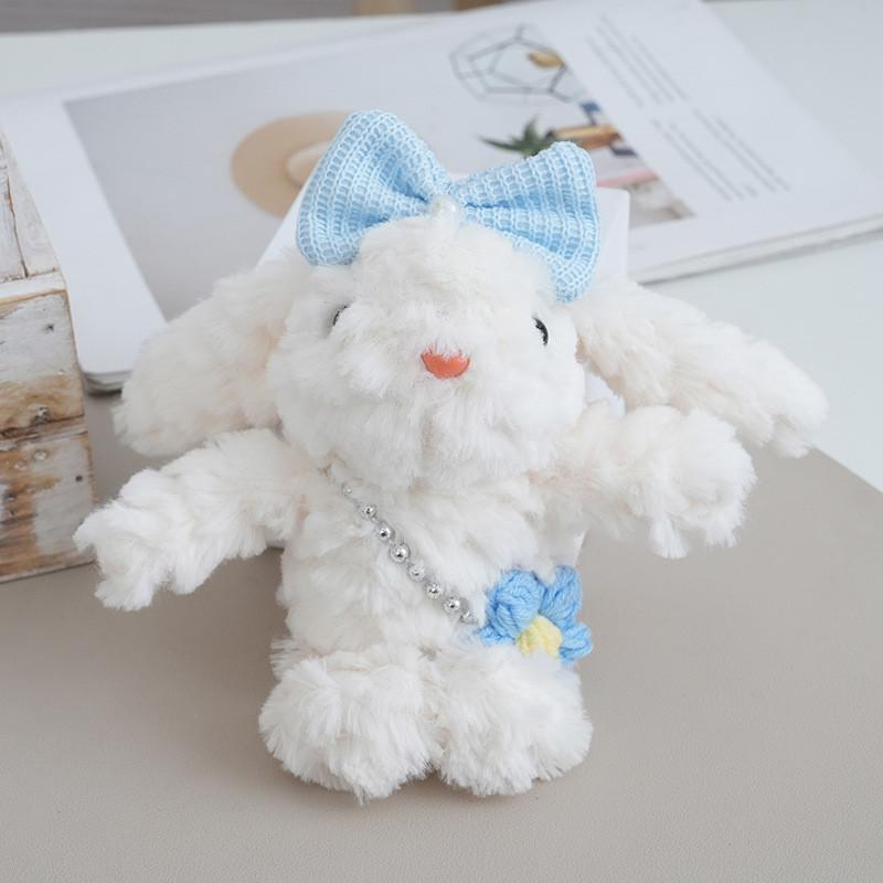 Plushie Cute Rabbit Keychain With Soft Long Fur For Bag Accessories